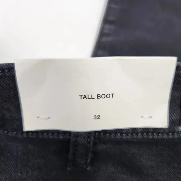 7 For All Mankind Black Tall Boot Distressed Style Denim Jeans - Picture 11 of 11